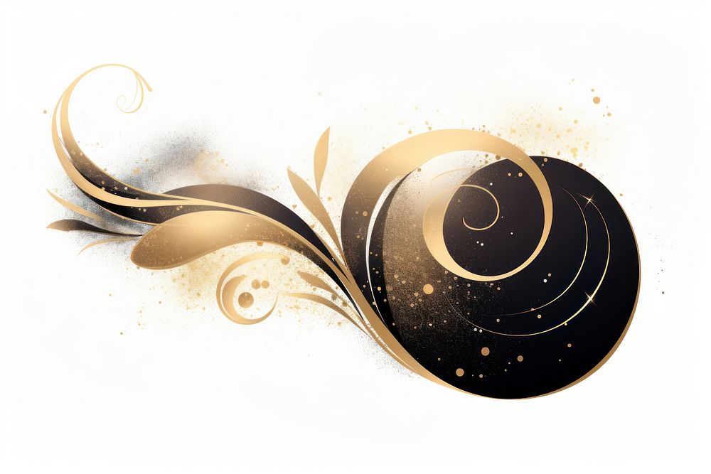 Galaxy pattern gold white background. AI generated Image by rawpixel.