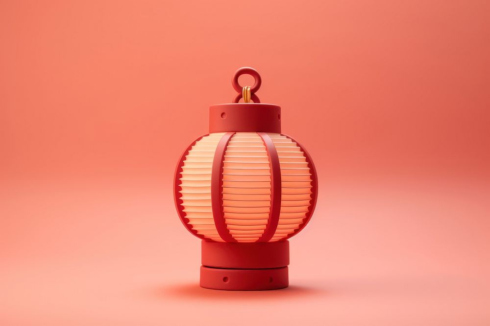 Lantern lamp chinese new year illuminated. AI generated Image by rawpixel.