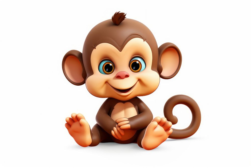 Monkey baby toy representation. AI generated Image by rawpixel.