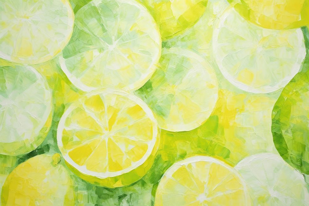 Abstract lime pattern backgrounds painting fruit. AI generated Image by rawpixel.