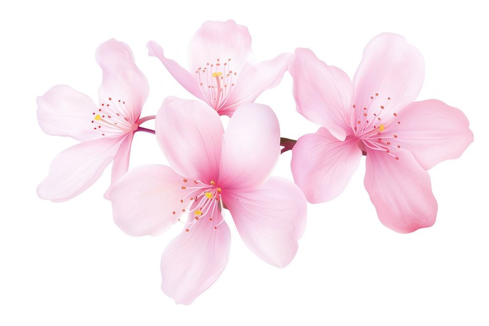 Petal cherry blossom flower plant inflorescence. AI generated Image by rawpixel.
