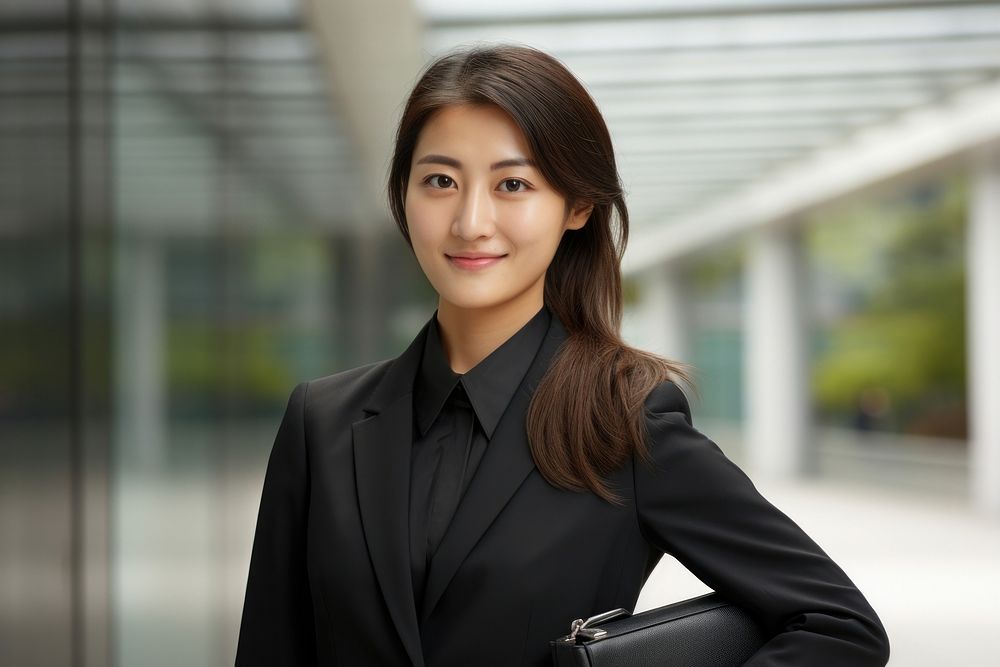 Japanese businesswoman portrait smiling adult. AI generated Image by rawpixel.