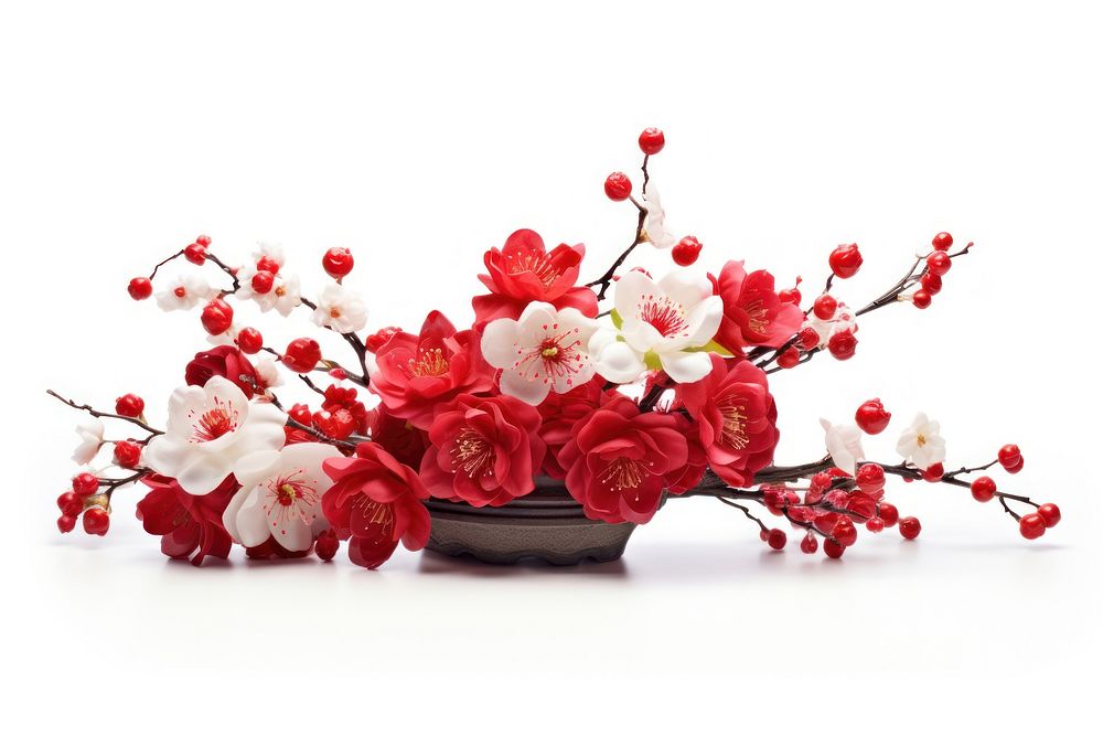 Chinese new year blossom flower plant. 