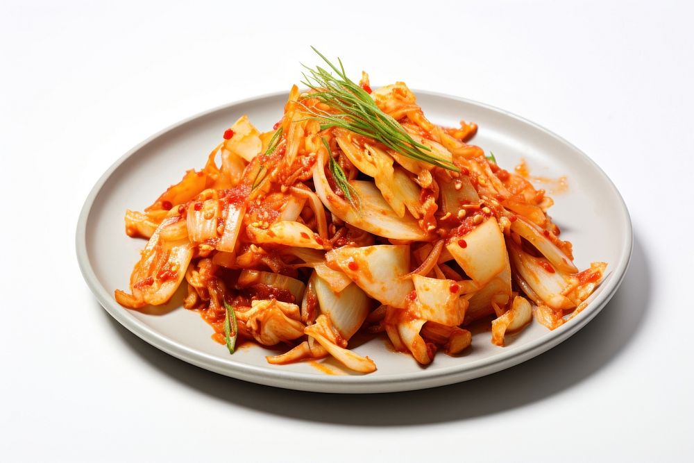 Kimchi plate food meal. AI generated Image by rawpixel.