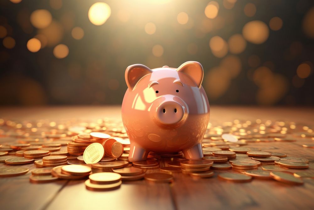 Piggy Bank Pig Illuminated Investment. | Premium Photo - Rawpixel