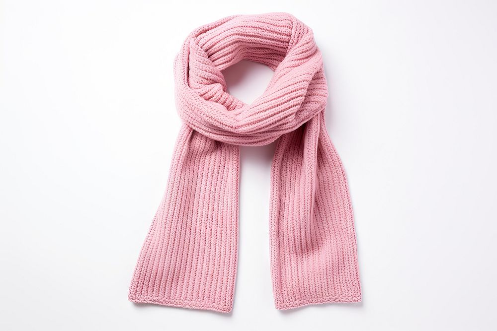 Knit scarf pink white background technology. AI generated Image by rawpixel.