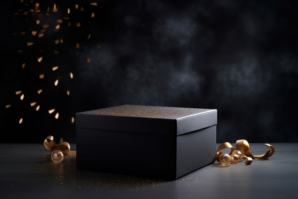 New year box gift celebration. AI generated Image by rawpixel.