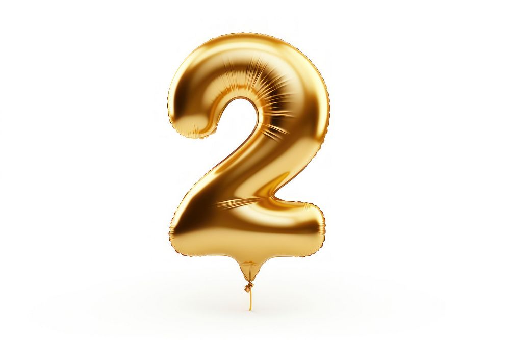 New year balloon number white background. AI generated Image by rawpixel.