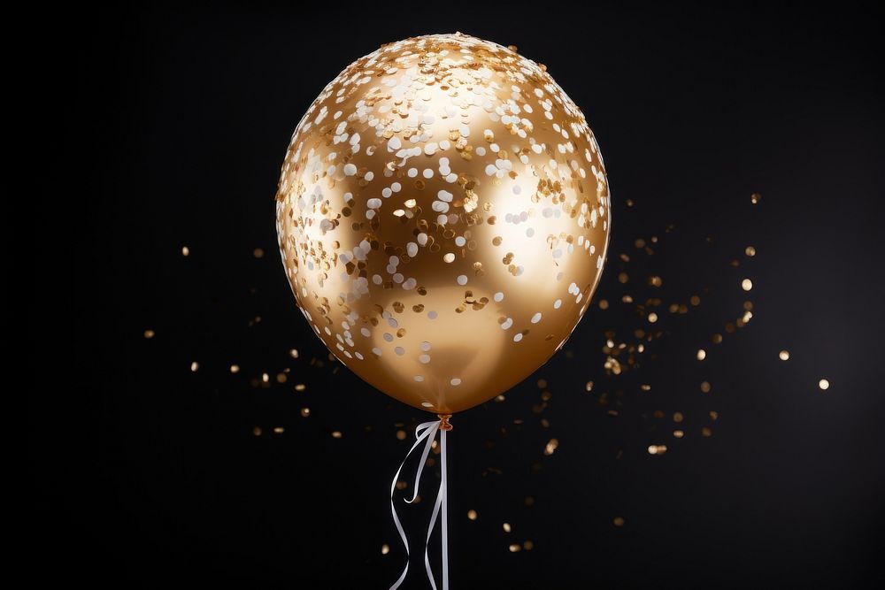 New year balloon confetti party. AI generated Image by rawpixel.