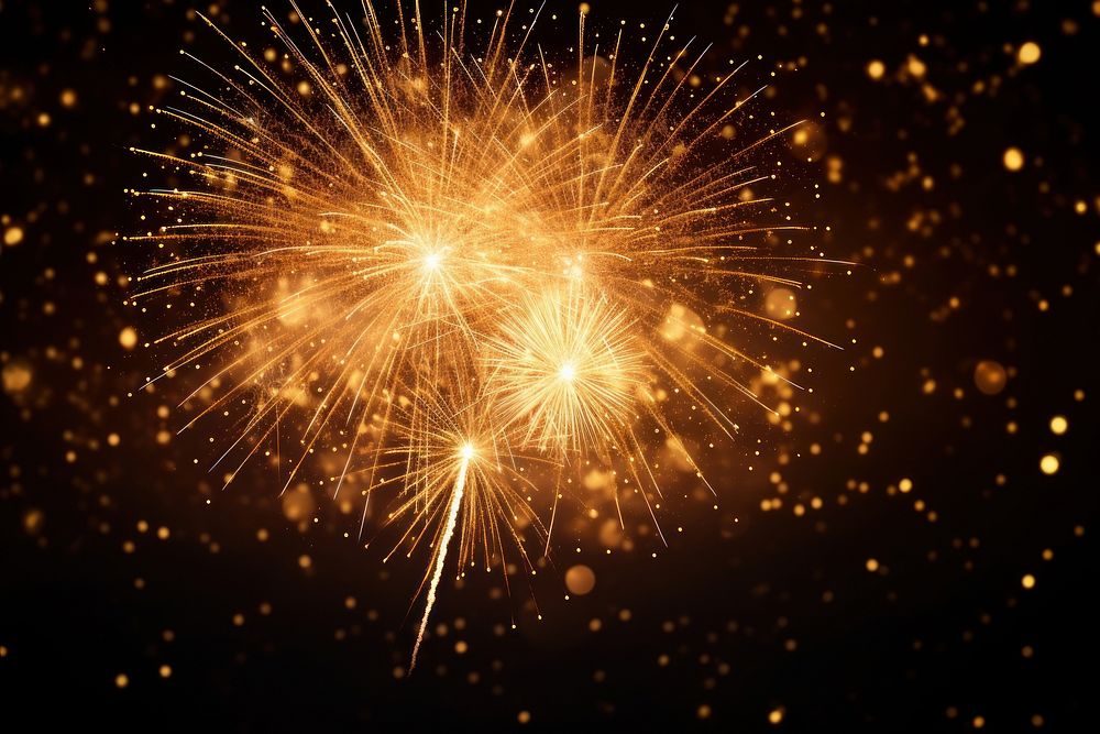 New year fireworks night outdoors. AI generated Image by rawpixel.
