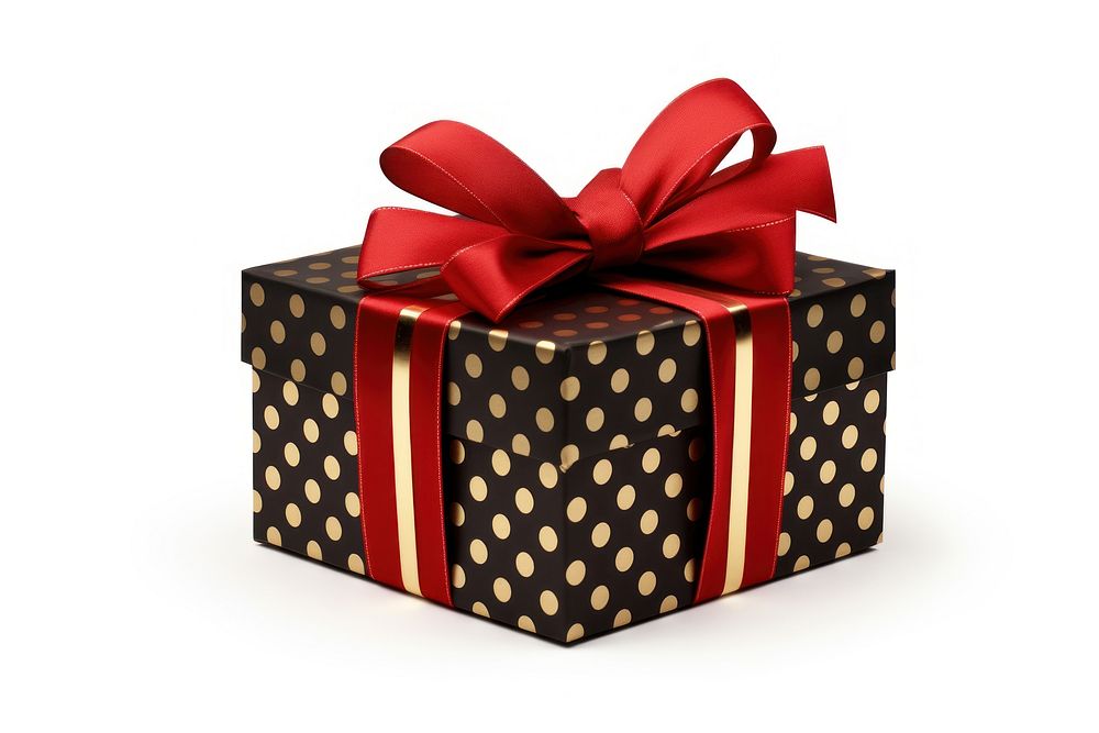 New year gift box white background. AI generated Image by rawpixel.
