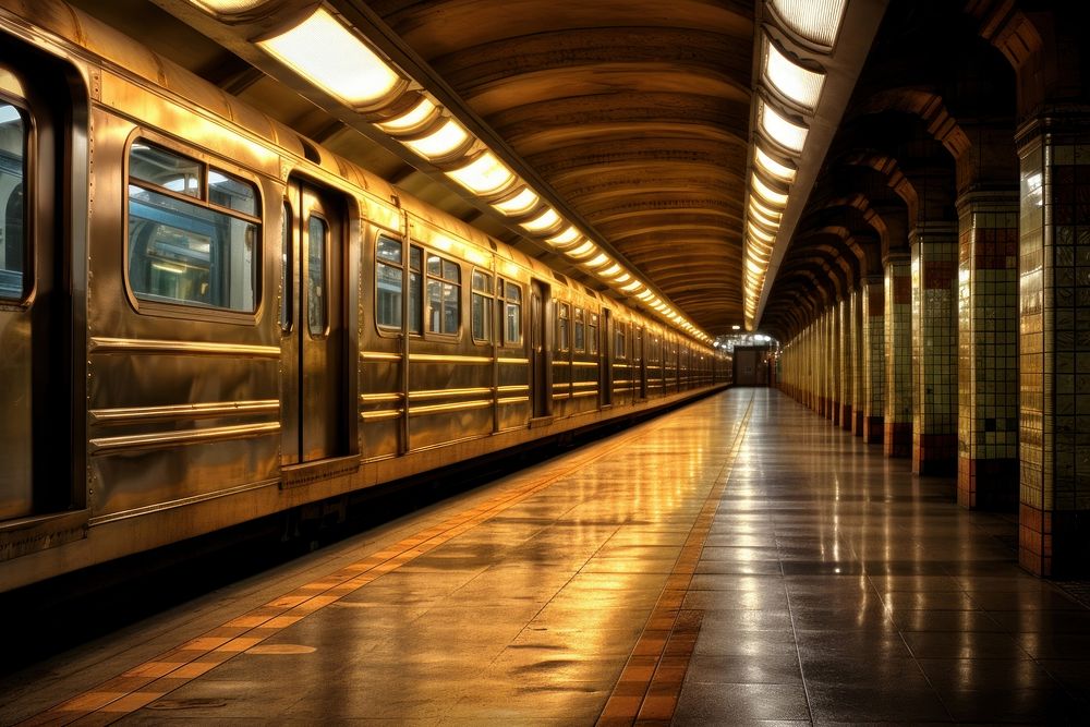 Transportation subway station vehicle. AI generated Image by rawpixel.