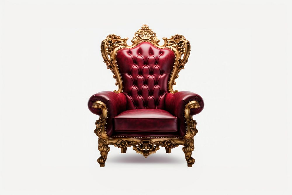 Palace chair furniture armchair. AI generated Image by rawpixel.