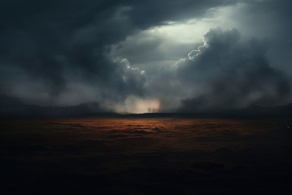 Sky outdoors nature storm. AI generated Image by rawpixel.
