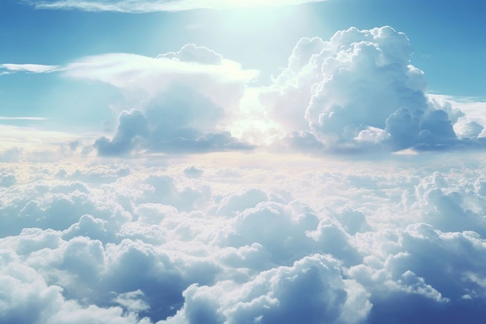 Sky cloud sunlight outdoors. AI generated Image by rawpixel.