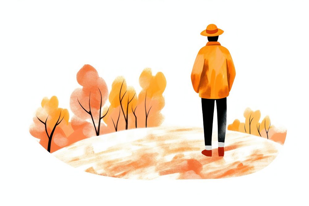 Painting outdoors drawing walking. AI generated Image by rawpixel.