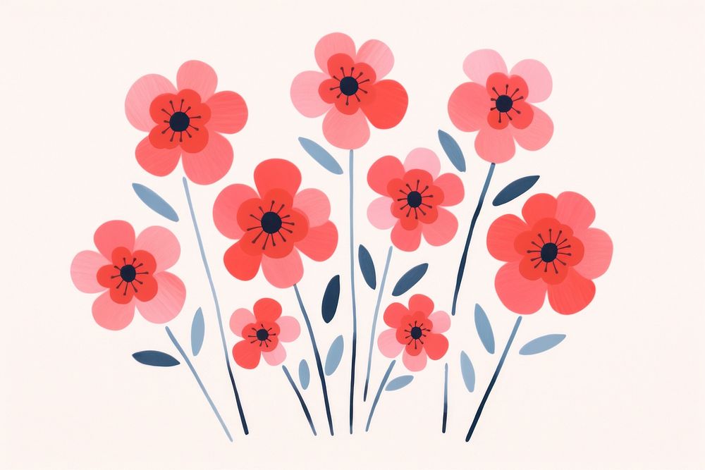 Flower bouquet art pattern plant. AI generated Image by rawpixel.