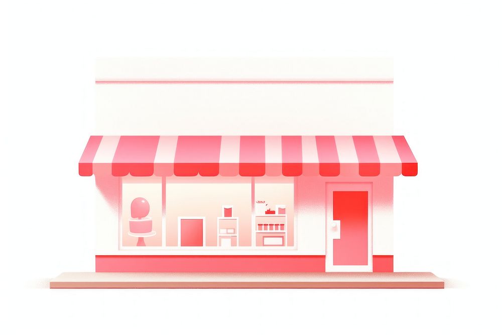 Small shop architecture dollhouse cartoon. AI generated Image by rawpixel.