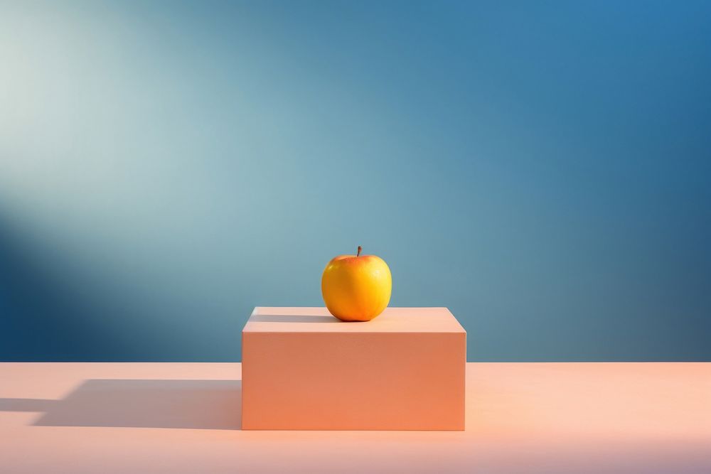 Lighting yellow apple fruit. AI generated Image by rawpixel.