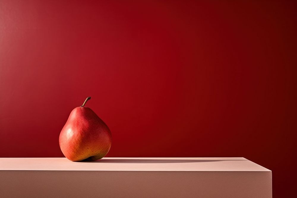 Pear fruit plant red. AI generated Image by rawpixel.