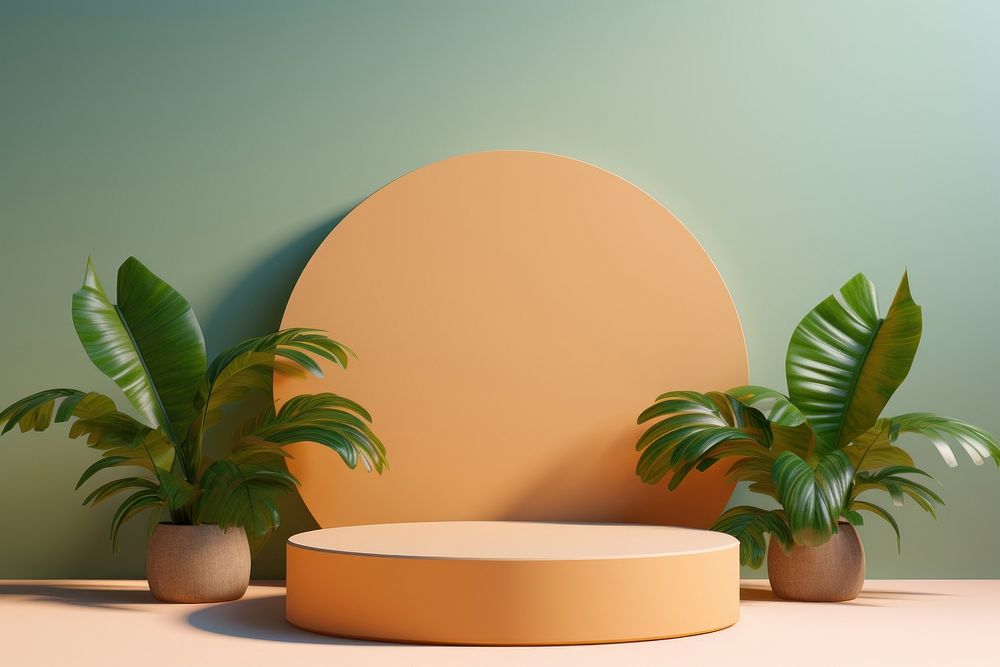 Summer table plant leaf. AI generated Image by rawpixel.