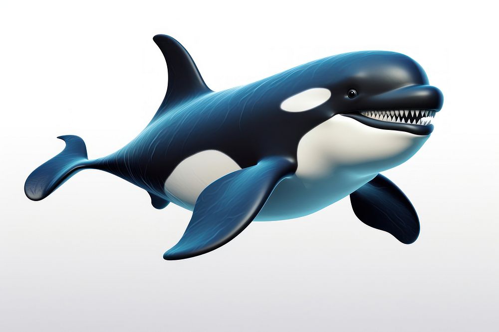 Ocean whale cartoon animal. AI generated Image by rawpixel.