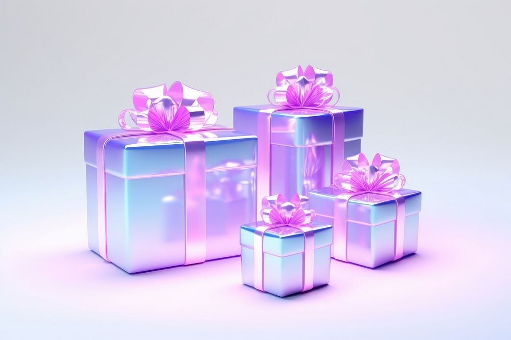 Christmas gift purple box. AI generated Image by rawpixel.