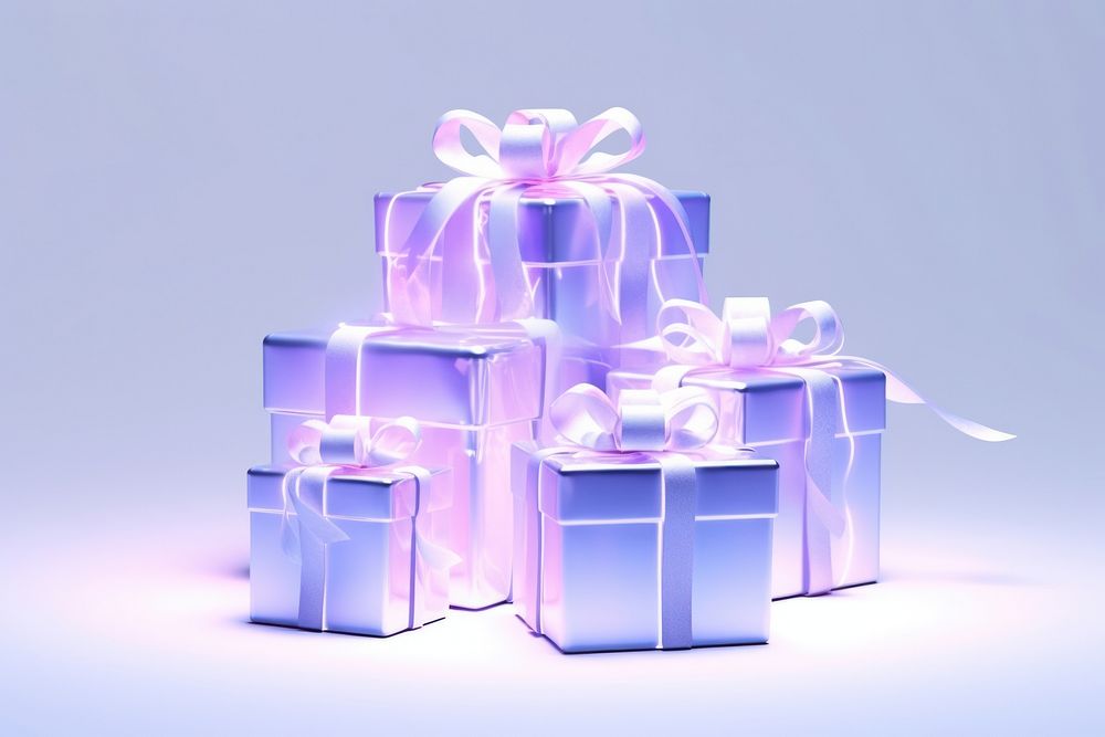 Christmas gift purple box. AI generated Image by rawpixel.