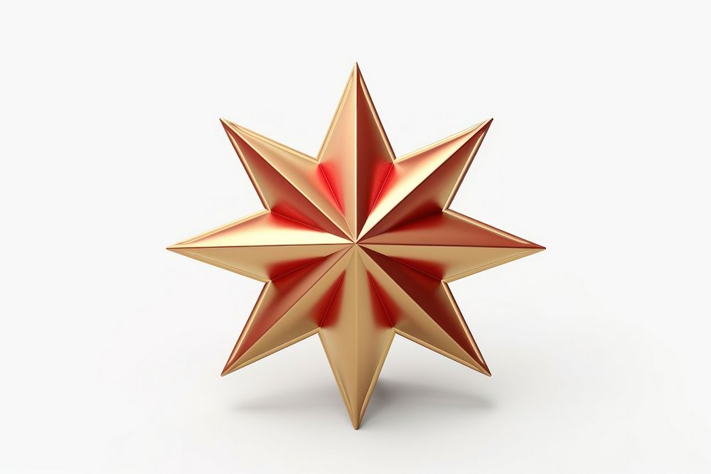Christmas star white background celebration. AI generated Image by rawpixel.