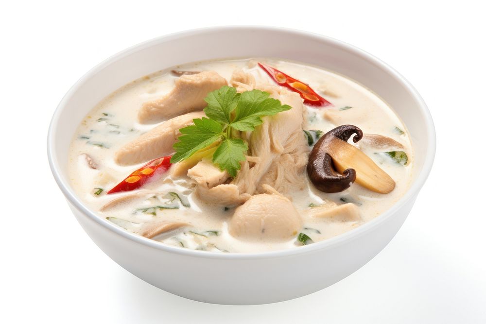 Thai food soup meal dish. AI generated Image by rawpixel.