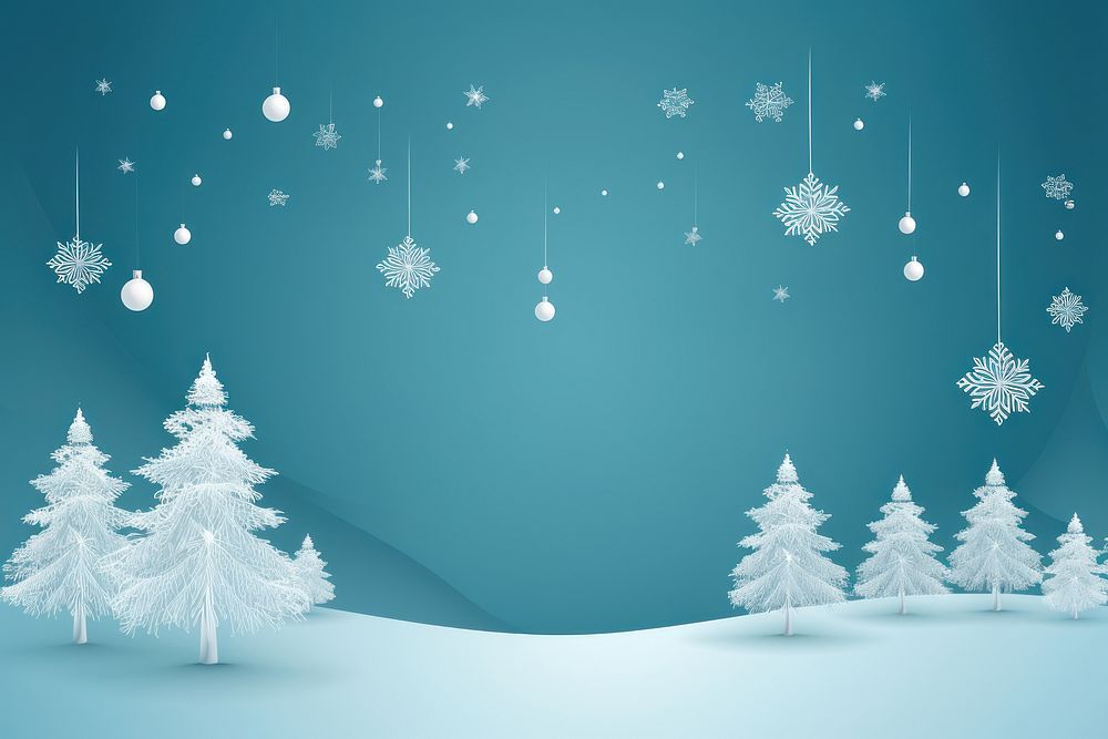 Christmas holiday nature snow. AI generated Image by rawpixel.