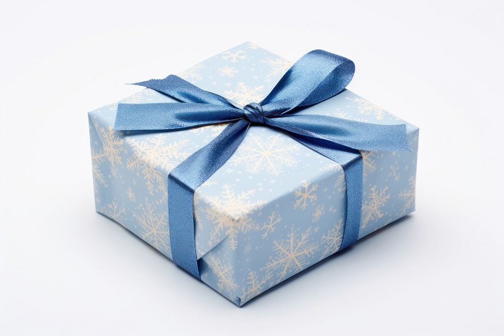 Winter gift box white background anniversary. AI generated Image by rawpixel.