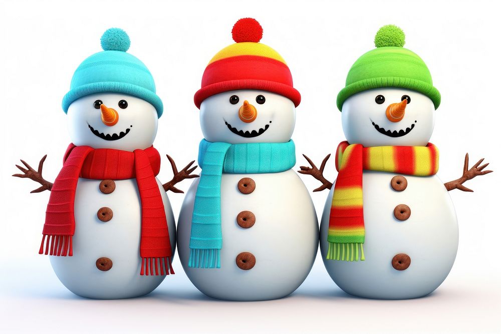 New year snowman christmas winter. AI generated Image by rawpixel.