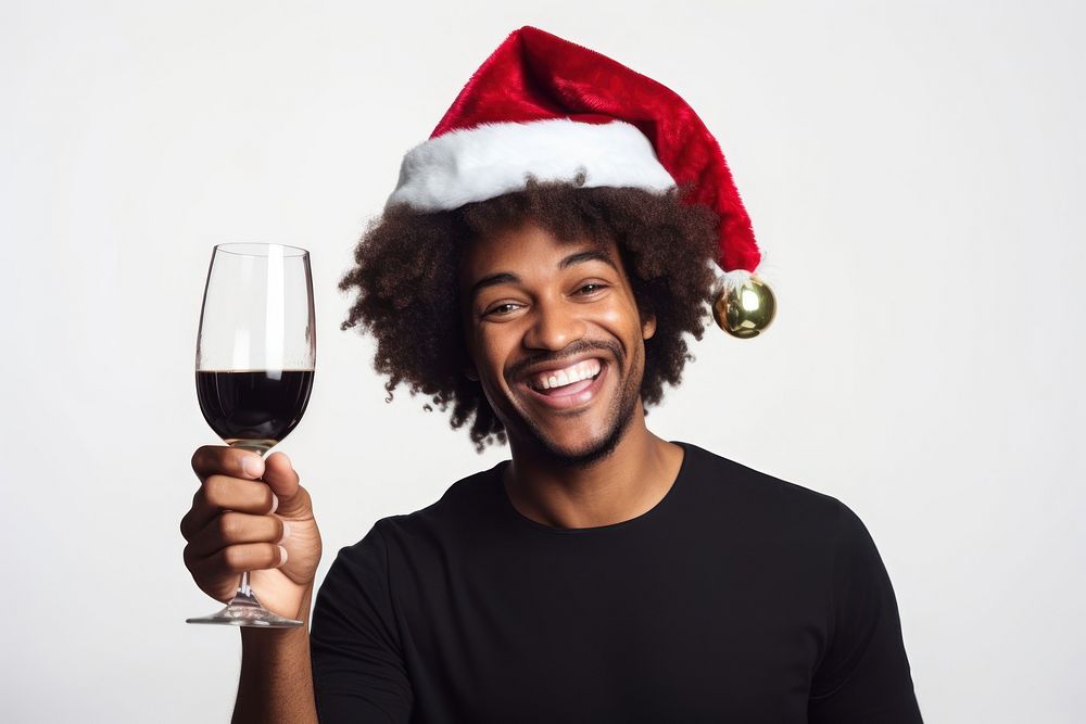 Christmas party christmas portrait glass. AI generated Image by rawpixel.