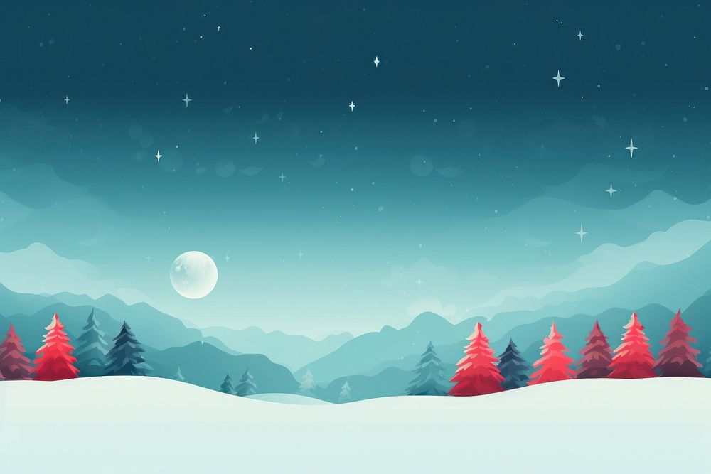 Christmas landscape astronomy outdoors. AI generated Image by rawpixel.