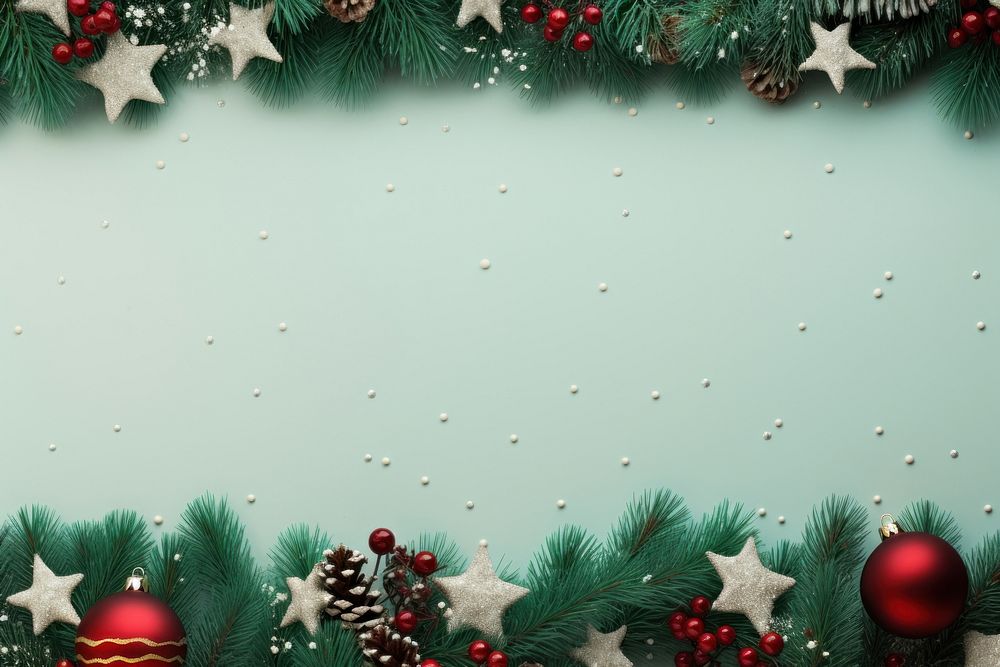 Chirstmas border backgrounds christmas green. AI generated Image by rawpixel.