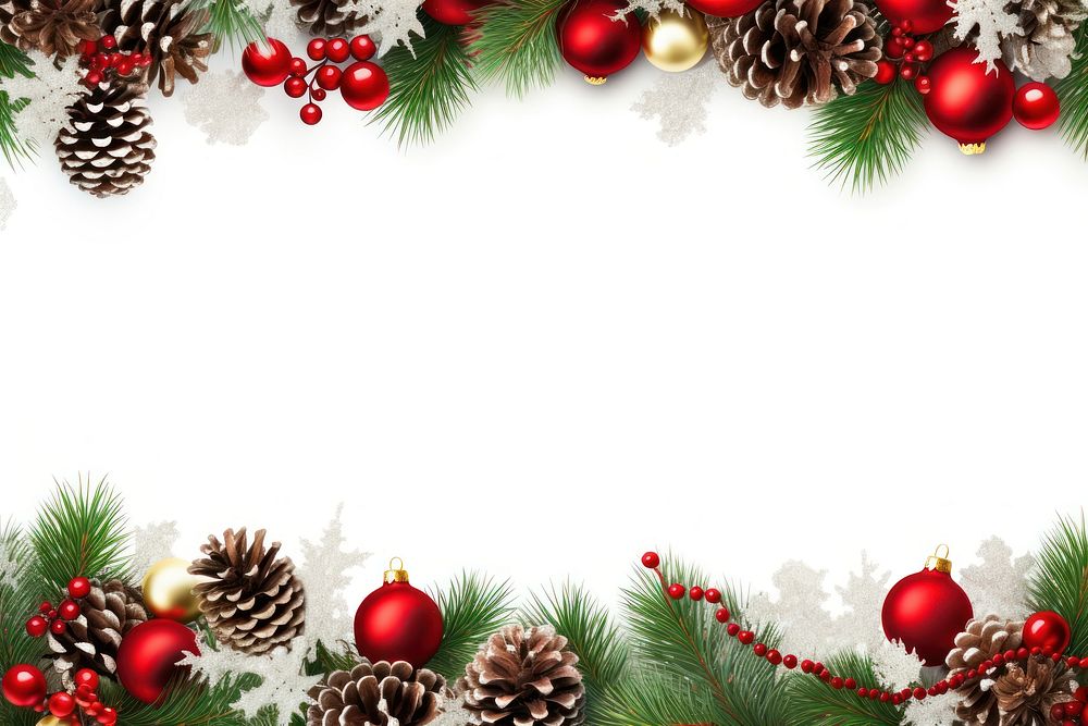 Chirstmas border backgrounds christmas plant. AI generated Image by rawpixel.
