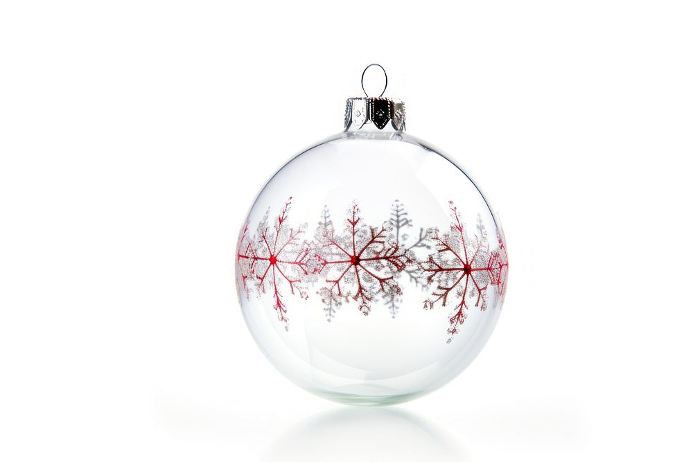 Ornament ball transparent christmas glass. AI generated Image by rawpixel.