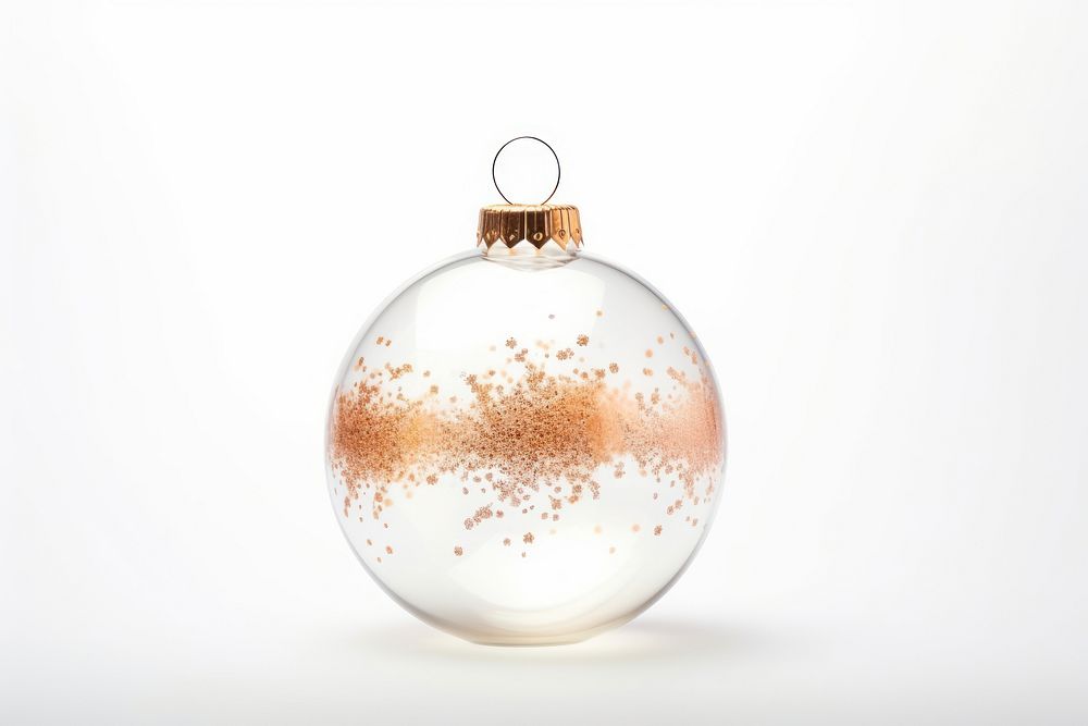 Ornament ball christmas glass white background. AI generated Image by rawpixel.