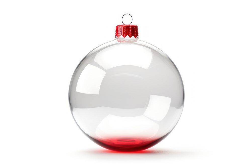 Ornament ball transparent christmas sphere. AI generated Image by rawpixel.