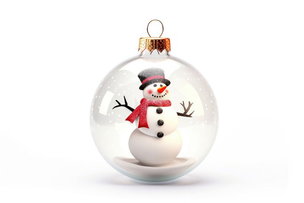 Christmas ornament ball christmas snow snowman. AI generated Image by rawpixel.