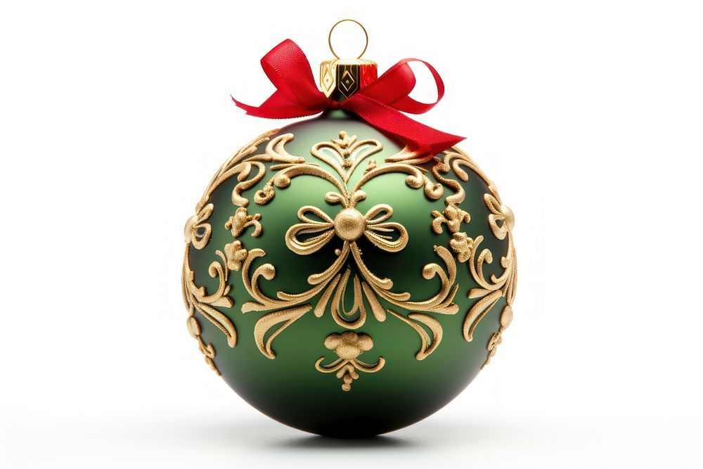 Ornament ball christmas white background celebration. AI generated Image by rawpixel.