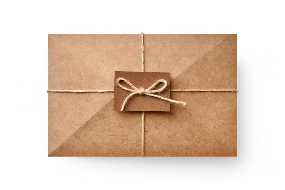 Craft gift envelope brown mail. AI generated Image by rawpixel.
