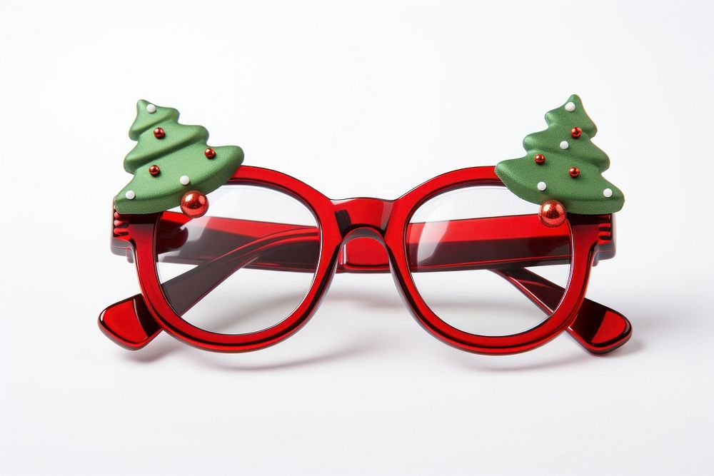Glasses christmas white background celebration. AI generated Image by rawpixel.
