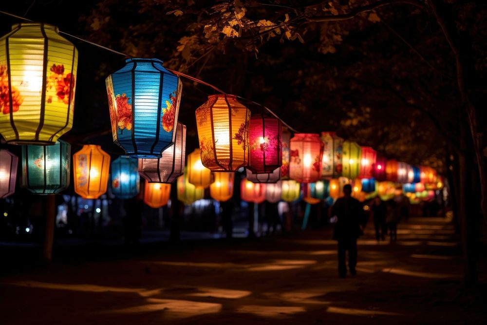New year festival lantern celebration. AI generated Image by rawpixel.