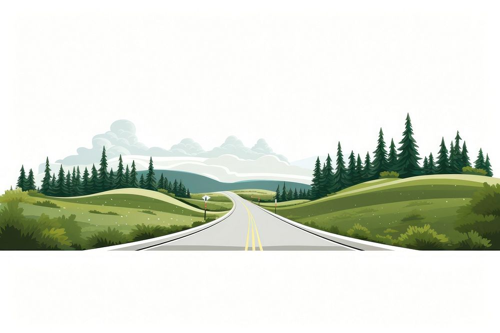 Road landscape outdoors highway. AI generated Image by rawpixel.
