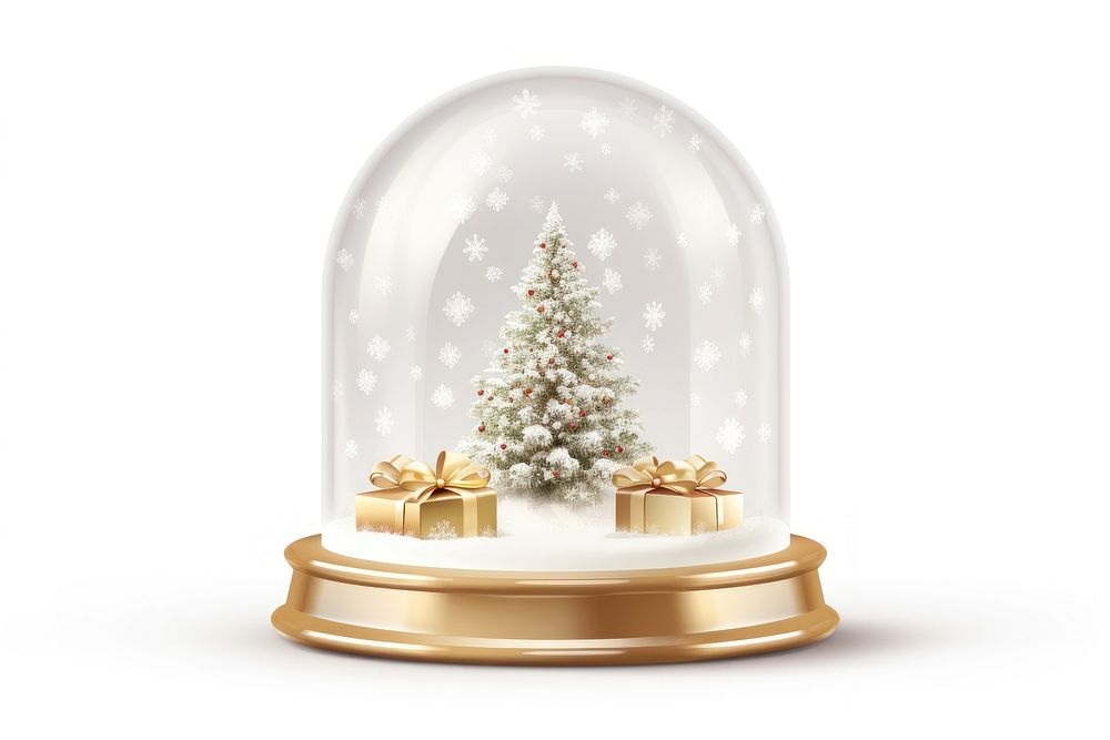 Glass snow christmas transparent glass. AI generated Image by rawpixel.