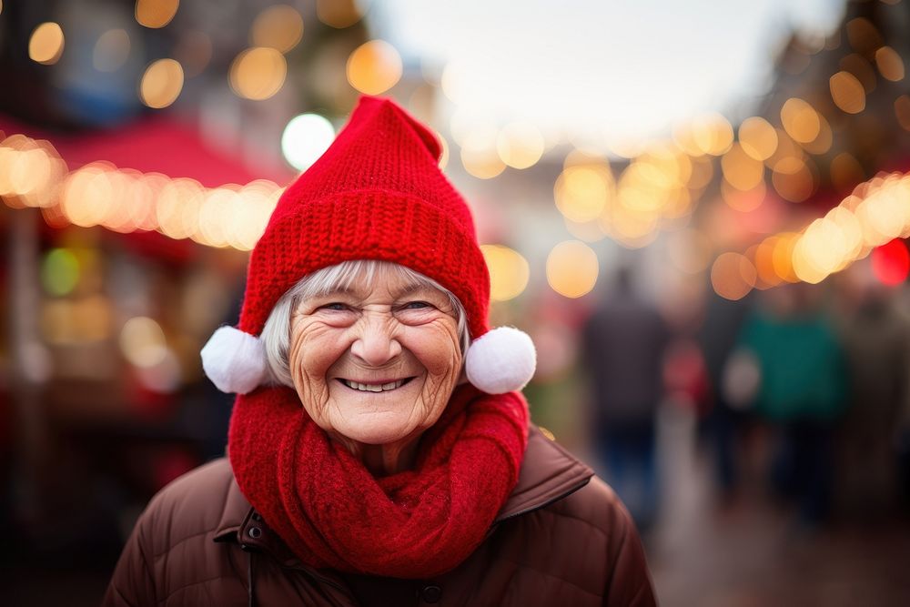 Christmas adult smile photo. AI generated Image by rawpixel.