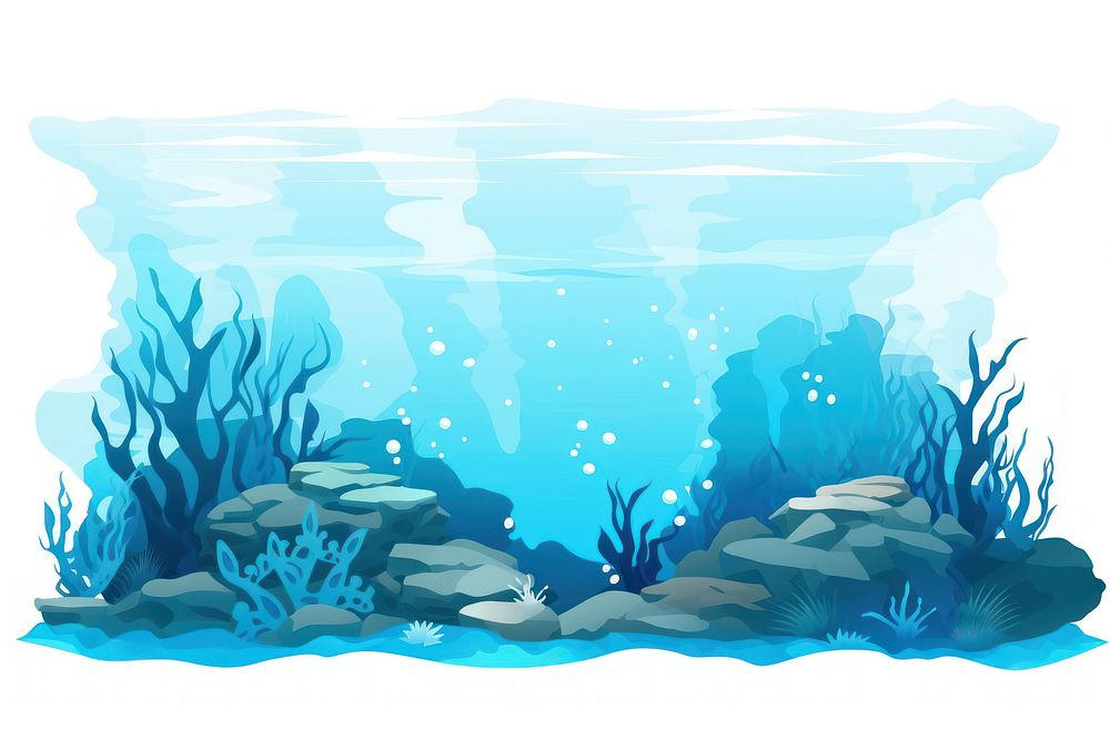 Ocean floor underwater aquarium outdoors. AI generated Image by rawpixel.