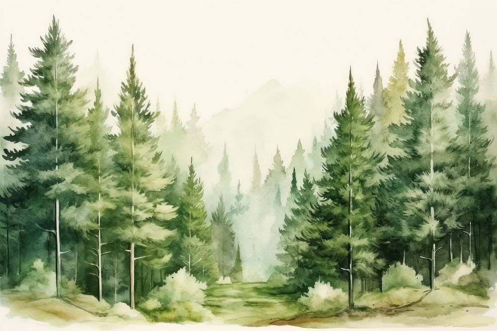 Forest backgrounds landscape outdoors. AI generated Image by rawpixel.